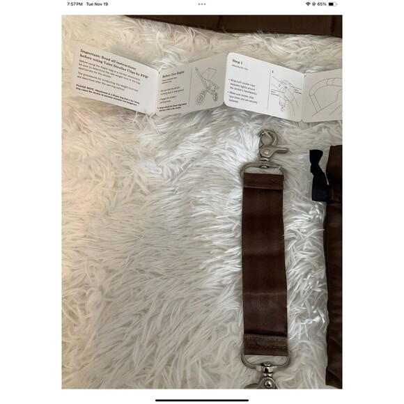 Petunia Pickle Bottom Touring Tote Diaper Bag Crossbody Beige/Teal ****READ - Picture 4 of 12